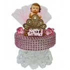 Birthday Princess Girl Cake Topper Decoration Keepsake Gift 6.5" H